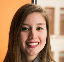 Líder de empresa de trading financiero y CFO, Victoria Lawson, en un retrato